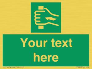 Custom Push Bar Sign